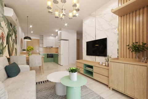 Thiết Kế Nội Thất Chung Cư 66m2 Vinhomes Ocean Park